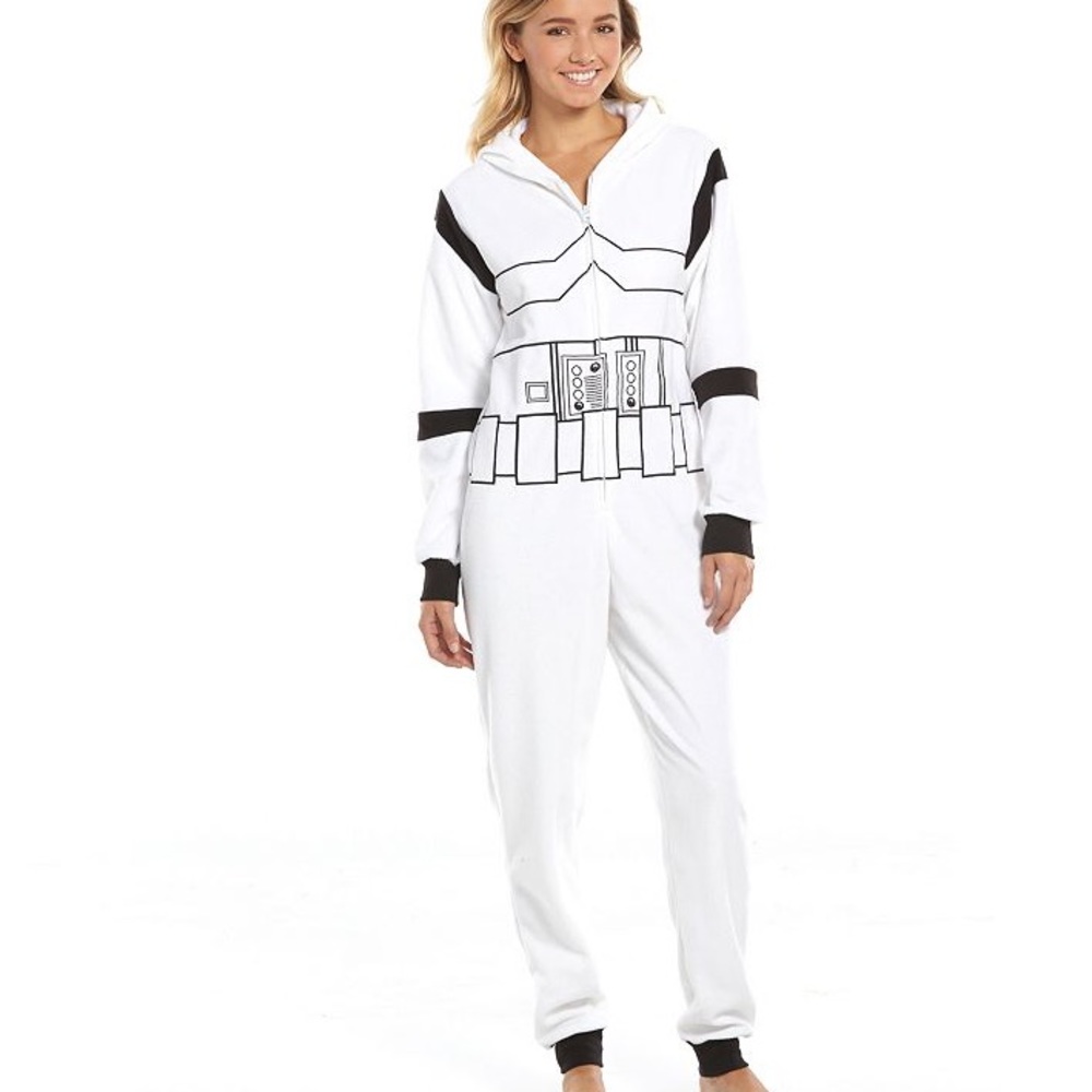 Stormtrooper star wars hooded onesie NWOT